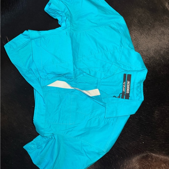 Jacquemus Tops - Jacquemus Bright Blue Short Sleeve Shirt